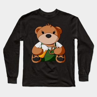 Girl Oktoberfest Teddy Bear Long Sleeve T-Shirt